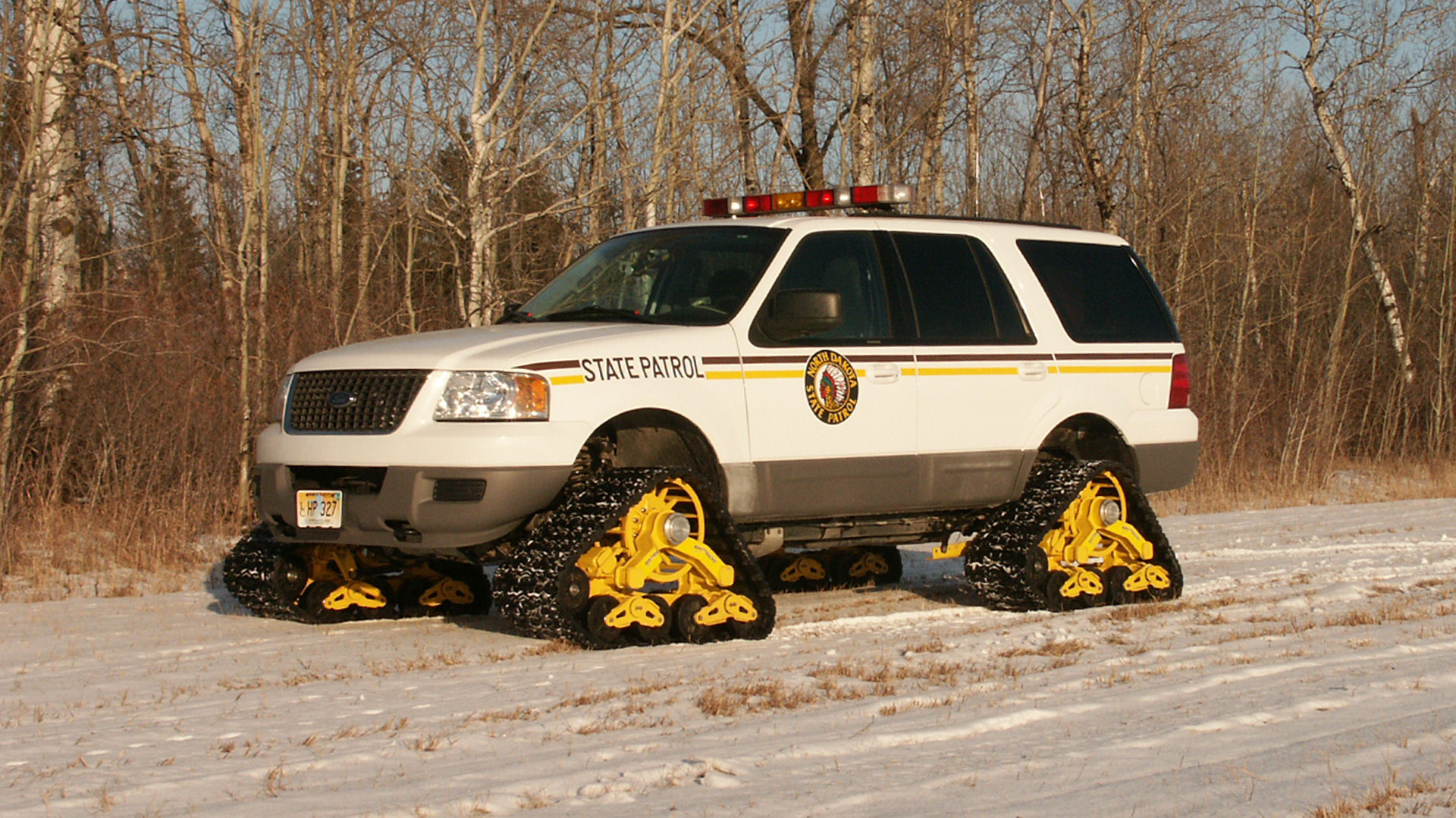 State Patrol Car with Mattracks